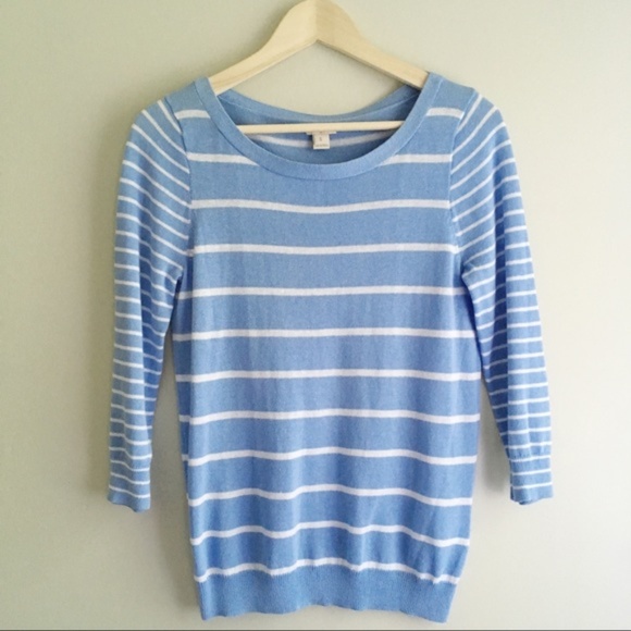 J. Crew Sweaters - J. Crew Factory Striped Linen Sweater